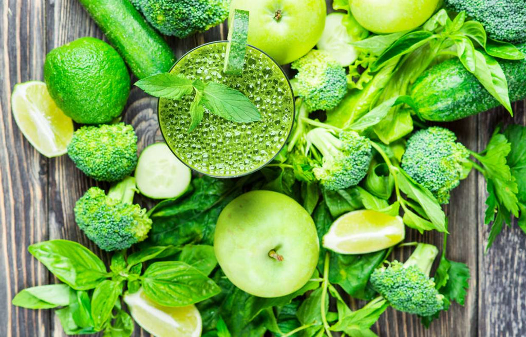 The benefits of green vegetables and fruits